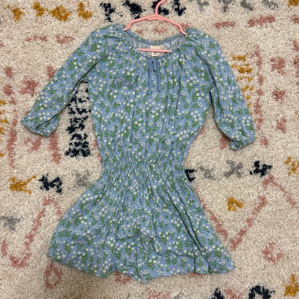 Floral Blue Kids Dress romper